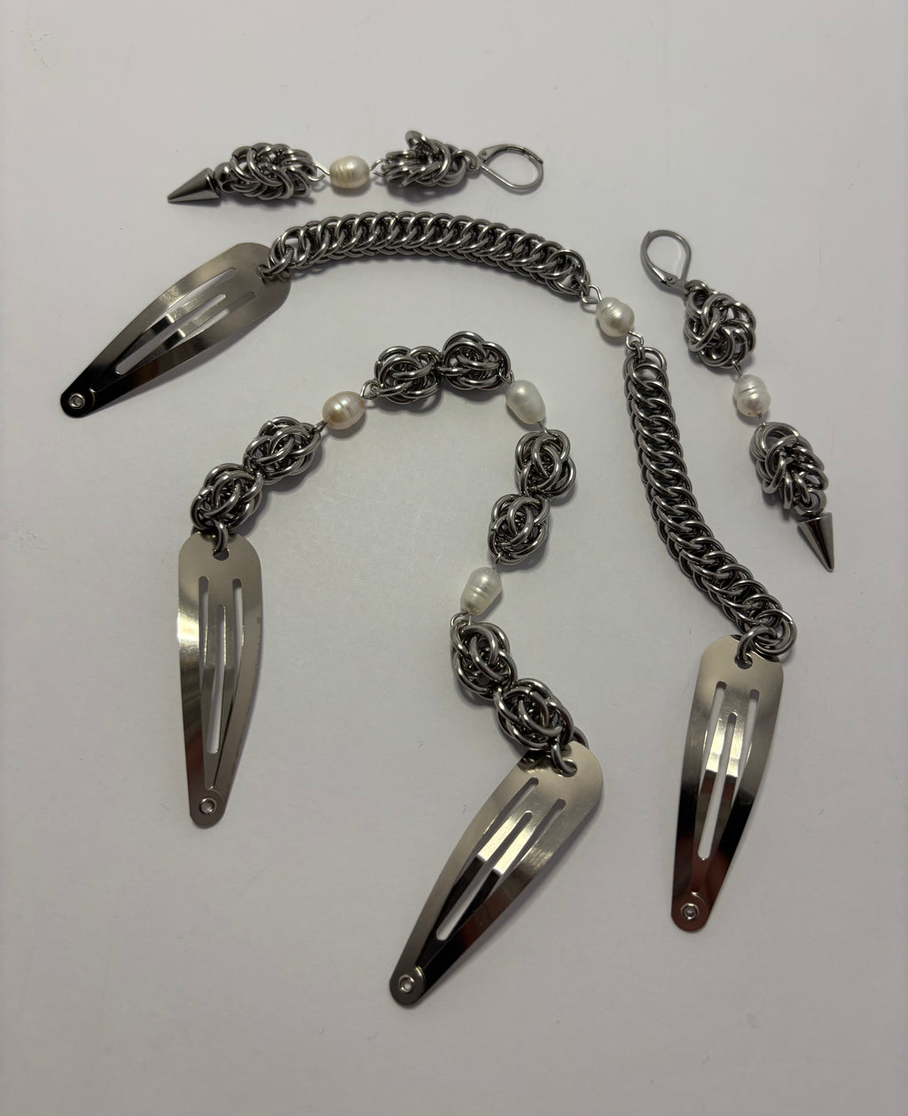 Pearl Hair Clip & Earring Set